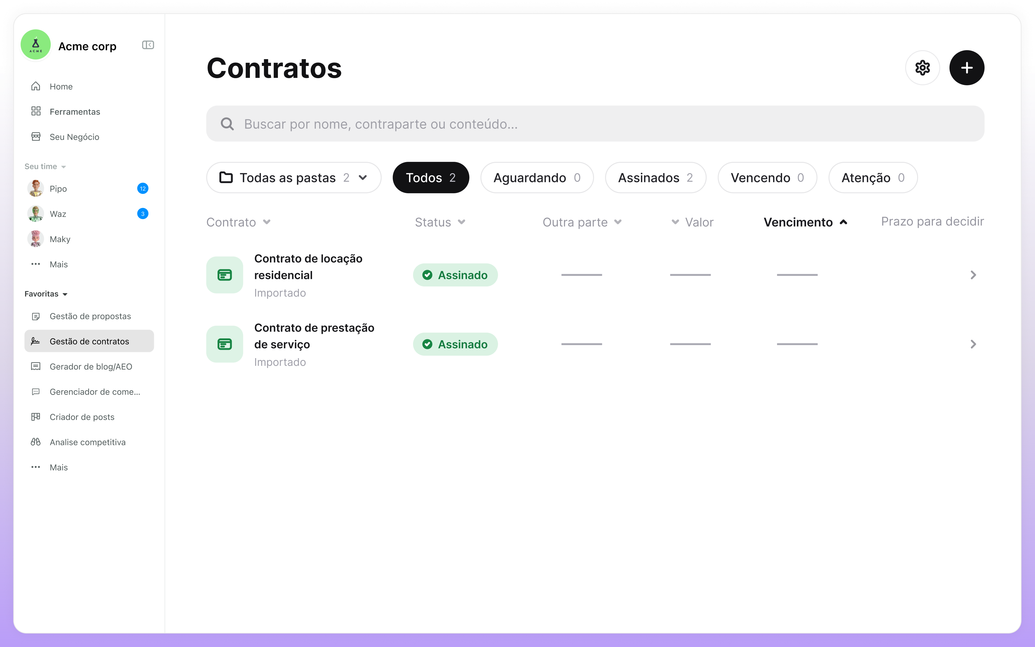 Painel de Contratos do Squad conduzido pela Juri